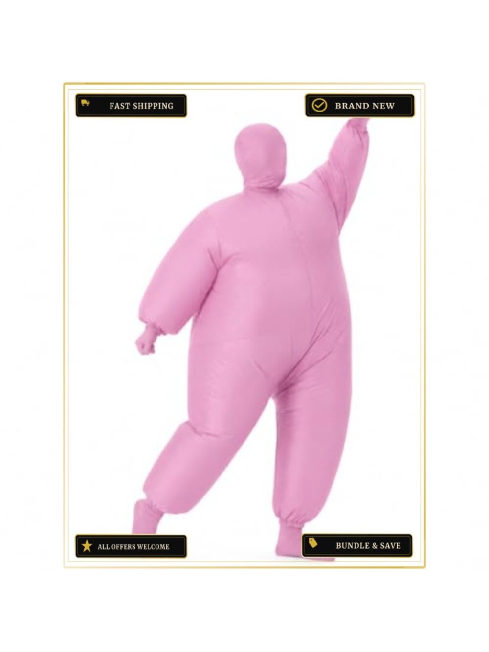 Inflatable Masquerade Costume for Adults Funny Blow Up Suit
